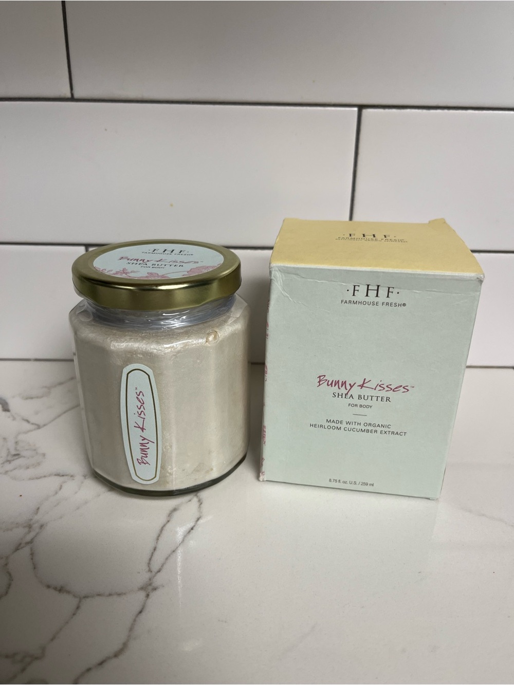 Farmhouse Fresh Bunny Kisses Shea Butter Moisturizing‎ Body Cream 8.75Oz Sealed